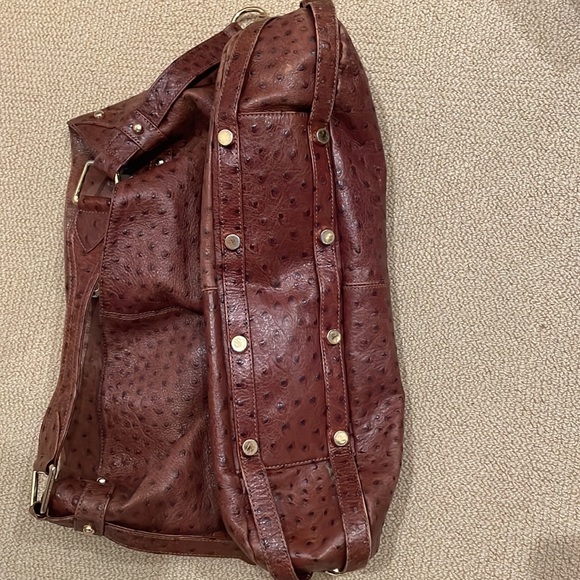 Rebecca Minkoff Ostrich Embossed Leather Nikki Bag - Picture 5 of 6